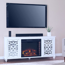 Southern Enterprises Lester Electric Fireplace with Media Storage | Ashley
